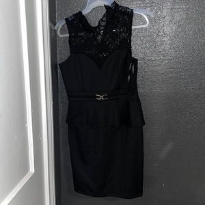 Black dress with sequins